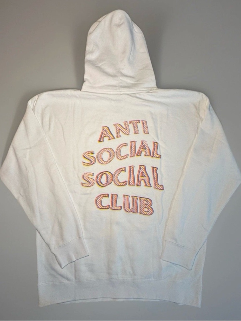 ASSC Anti Social Social Club Hoodie White Sweatshirt Size XL  (Retail $90)
